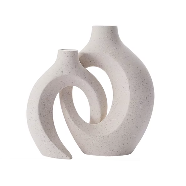 LER - Nordic Bloom Ceramic 2 Vase Set